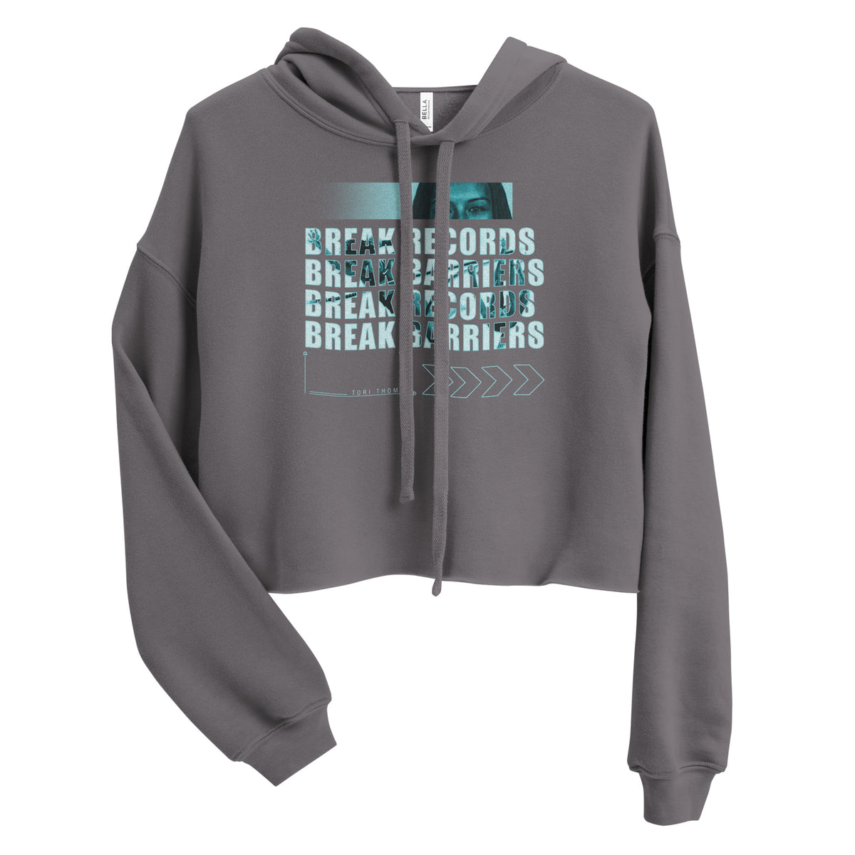 BREAKING RECORD TORI THOMAS EDITION CROP HOODIE